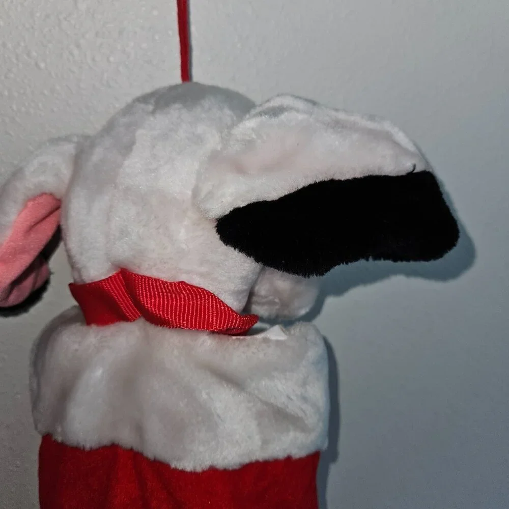 VTG Disney 101 Dalmatians Red Christmas Stocking Plush Dog Holiday Decor READ